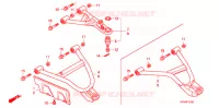 TRIANGLES AVANT pour Honda FOURTRAX 420 RANCHER 4X4 Electric Shift CAMO 2008
