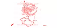 CYLINDRE pour Honda FOURTRAX 420 RANCHER 4X4 Electric Shift CAMO 2009