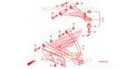 TRIANGLES AVANT (4WD) pour Honda FOURTRAX 420 RANCHER 4X4 Electric Shift CAMO 2009