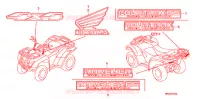 AUTOCOLLANTS pour Honda FOURTRAX 420 RANCHER 4X4 Manual Shift 2008