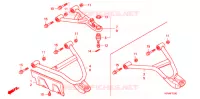TRIANGLES AVANT pour Honda FOURTRAX 420 RANCHER 4X4 Manual Shift 2008