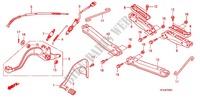 REPOSE PIED   PEDALE pour Honda FOURTRAX 420 RANCHER 4X4 Manual Shift 2008