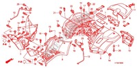 GARDE BOUE ARRIERE pour Honda FOURTRAX 420 RANCHER 4X4 Manual Shift 2009