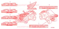 AUTOCOLLANTS pour Honda FOURTRAX 420 RANCHER AT PS CAMO 2010