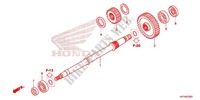 ARBRE DE SORTIE pour Honda FOURTRAX 420 RANCHER 4X4 AT PS 2012