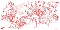 GARDE BOUE ARRIERE pour Honda FOURTRAX 420 RANCHER 4X4 AT PS 2012