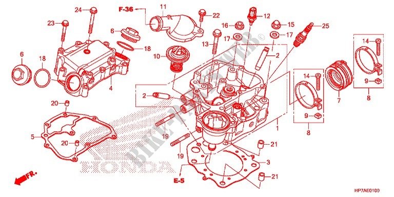 CULASSE pour Honda FOURTRAX 420 RANCHER 4X4 AT PS 2012