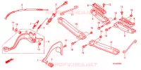 REPOSE PIED   PEDALE pour Honda FOURTRAX 420 RANCHER 2X4 BASE 2007