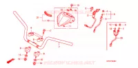 GUIDON pour Honda TRX 450 R SPORTRAX Electric Start BLACK 2008