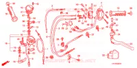 LEVIER DE GUIDON   CABLE   COMMODO ('06 '08) pour Honda TRX 450 R SPORTRAX Electric Start BLACK 2008