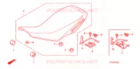 SELLE pour Honda TRX 450 R SPORTRAX Electric Start BLACK 2008