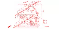 TRIANGLES AVANT pour Honda TRX 450 R SPORTRAX Electric Start BLACK 2008