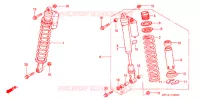 AMORTISSEUR AVANT pour Honda TRX 450 R SPORTRAX Electric Start 2008