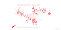 POMPE A HUILE pour Honda TRX 450 R SPORTRAX Electric Start WHITE 2009