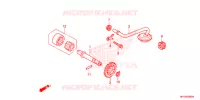 POMPE A HUILE pour Honda TRX 450 R SPORTRAX Electric Start WHITE 2013
