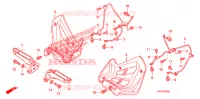 REPOSE PIED pour Honda TRX 450 R SPORTRAX Electric Start WHITE 2013