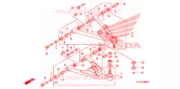 TRIANGLES AVANT pour Honda TRX 450 R SPORTRAX Electric Start WHITE 2013