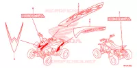 T (3) pour Honda TRX 450 R SPORTRAX Electric Start WHITE 2013