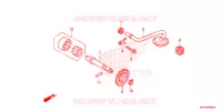 POMPE A HUILE pour Honda TRX 450 R SPORTRAX Electric Start WHITE 2013