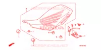 SELLE pour Honda TRX 450 R SPORTRAX Electric Start WHITE 2013