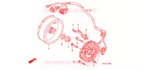 ALTERNATEUR pour Honda TRX 450 R SPORTRAX Electric Start WHITE 2013
