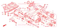 BRAS OSCILLANT pour Honda TRX 450 R SPORTRAX Electric Start WHITE 2013