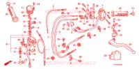 LEVIER DE GUIDON   CABLE   COMMODO pour Honda TRX 450 R SPORTRAX Electric Start WHITE 2013