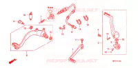 PEDALE pour Honda TRX 450 R SPORTRAX Electric Start WHITE 2013