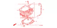 CYLINDRE pour Honda TRX 450 R SPORTRAX Electric Start RED 2013