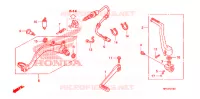 PEDALE pour Honda TRX 450 R SPORTRAX Electric Start RED 2013