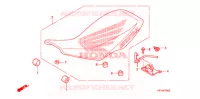 SELLE pour Honda TRX 450 R SPORTRAX Electric Start RED 2013