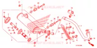SILENCIEUX D'ECHAPPEMENT pour Honda TRX 450 R SPORTRAX Electric Start RED 2013