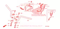 GUIDON pour Honda SPORTRAX TRX 450 R WHITE 2014