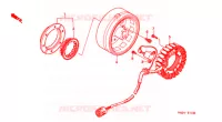 ALTERNATEUR pour Honda FOURTRAX 500 RUBICON Hydrostatic 2004