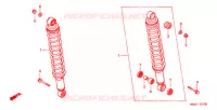 AMORTISSEUR ARRIERE pour Honda FOURTRAX 500 RUBICON Hydrostatic 2004
