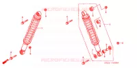 AMORTISSEUR AVANT pour Honda FOURTRAX 500 RUBICON Hydrostatic 2004