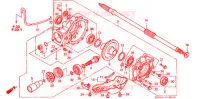 COUPLE CONIQUE pour Honda FOURTRAX 500 RUBICON Hydrostatic 2004