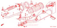 SILENCIEUX D'ECHAPPEMENT pour Honda FOURTRAX 500 RUBICON Hydrostatic 2004