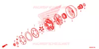 EMBRAYAGE pour Honda FOURTRAX 500 RUBICON DCT EPS 2016