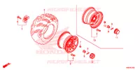 ROUE ARRIERE pour Honda FOURTRAX 500 RUBICON DCT EPS 2016