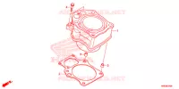CYLINDRE pour Honda FOURTRAX 500 FOREMAN RUBICON 4x4 DCT EPS DELUXE 2016