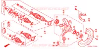 ARBRE DE ROUE  pour Honda FOURTRAX 500 FOREMAN RUBICON Hydrostatic CAMO 2008