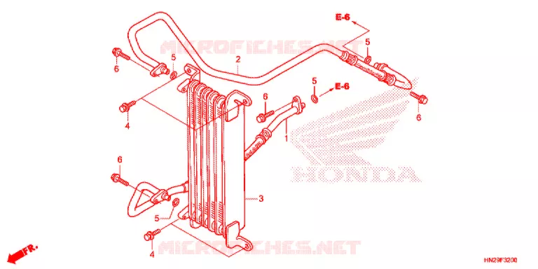 RADIATEUR D'HUILE Honda ATV 500 FOURTRAX 2013  TRX500FAD