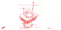 CYLINDRE pour Honda FOURTRAX 500 FOREMAN 4X4 Electric Shift CAMO 2008