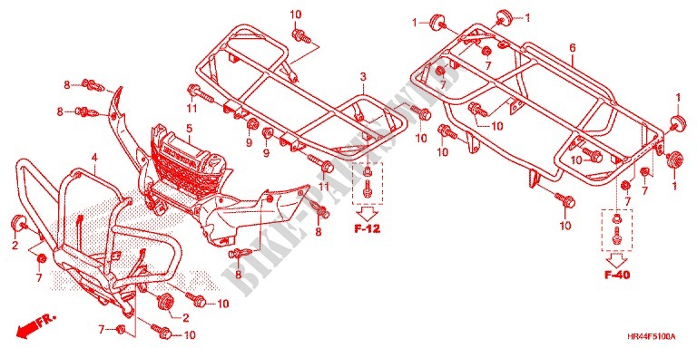 SUPPORT pour Honda FOURTRAX 500 FOREMAN BASE 2014