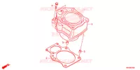 CYLINDRE pour Honda FOURTRAX 500 RUBICON 2015