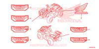 AUTOCOLLANTS pour Honda FOURTRAX 500 RUBICON 2015