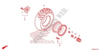 ROUE ARRIERE pour Honda FOURTRAX 500 FOREMAN RUBICON PS 2016