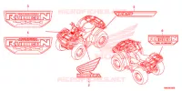 AUTOCOLLANTS pour Honda FOURTRAX 500 RUBICON EPS RED 2016