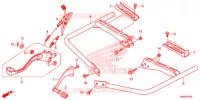 PEDALE   REPOSE PIED pour Honda FOURTRAX 500 RUBICON EPS RED 2016